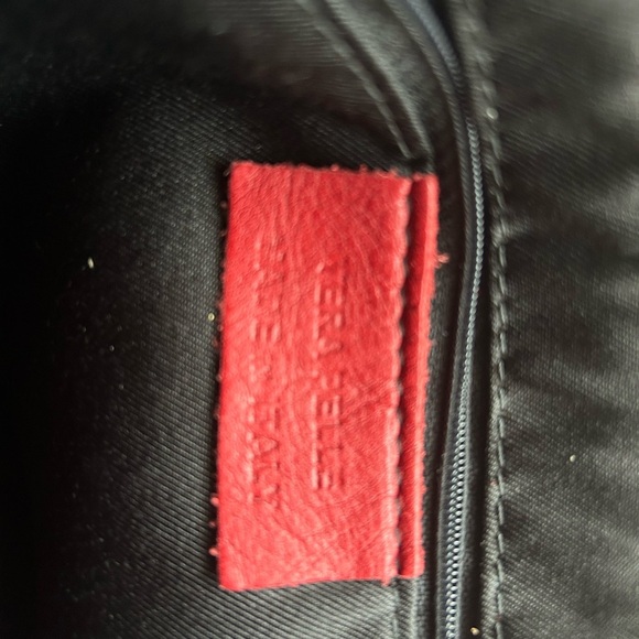 NWOT Red Leather Shoulder Bag - Picture 9 of 10